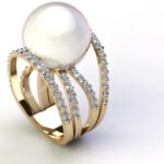 Pearl lover ring